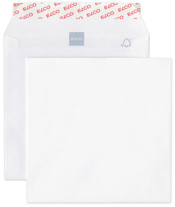Elco Couvert 165 × 165 mm, ohne Fenster, selbstklebend, hochweiss, 120 g/m², mit Innendruck – 500 Stk.