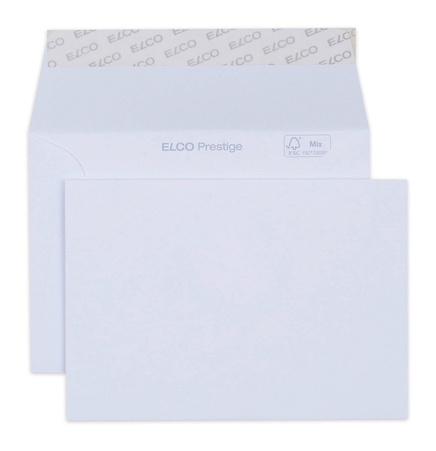 Elco Couvert C6, ohne Fenster, selbstklebend, weiss, 120 g/m² – 250 Stk.