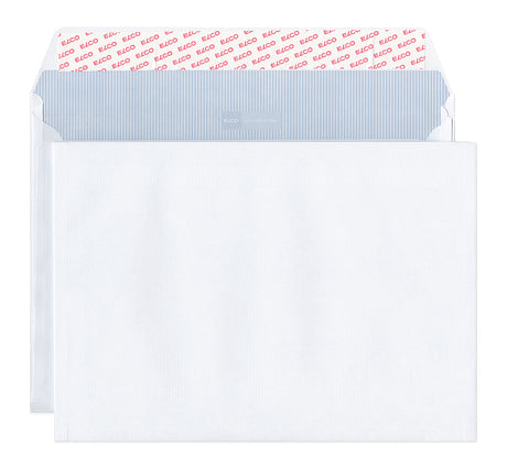 Elco Seitenfaltentasche B4, Selbstklebend, Weiss, 120 g/m², 20 mm Falte – 200 Stk.
