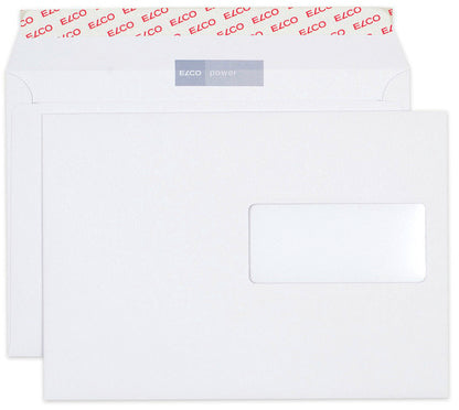Elco Couvert C5, Fenster rechts, Haftklebung, weiss, 120 g/m² – 500 Stk.