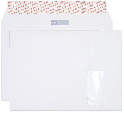 Elco Couvert C4, Fenster rechts, Haftklebung, weiss, 120 g/m² – 250 Stk.