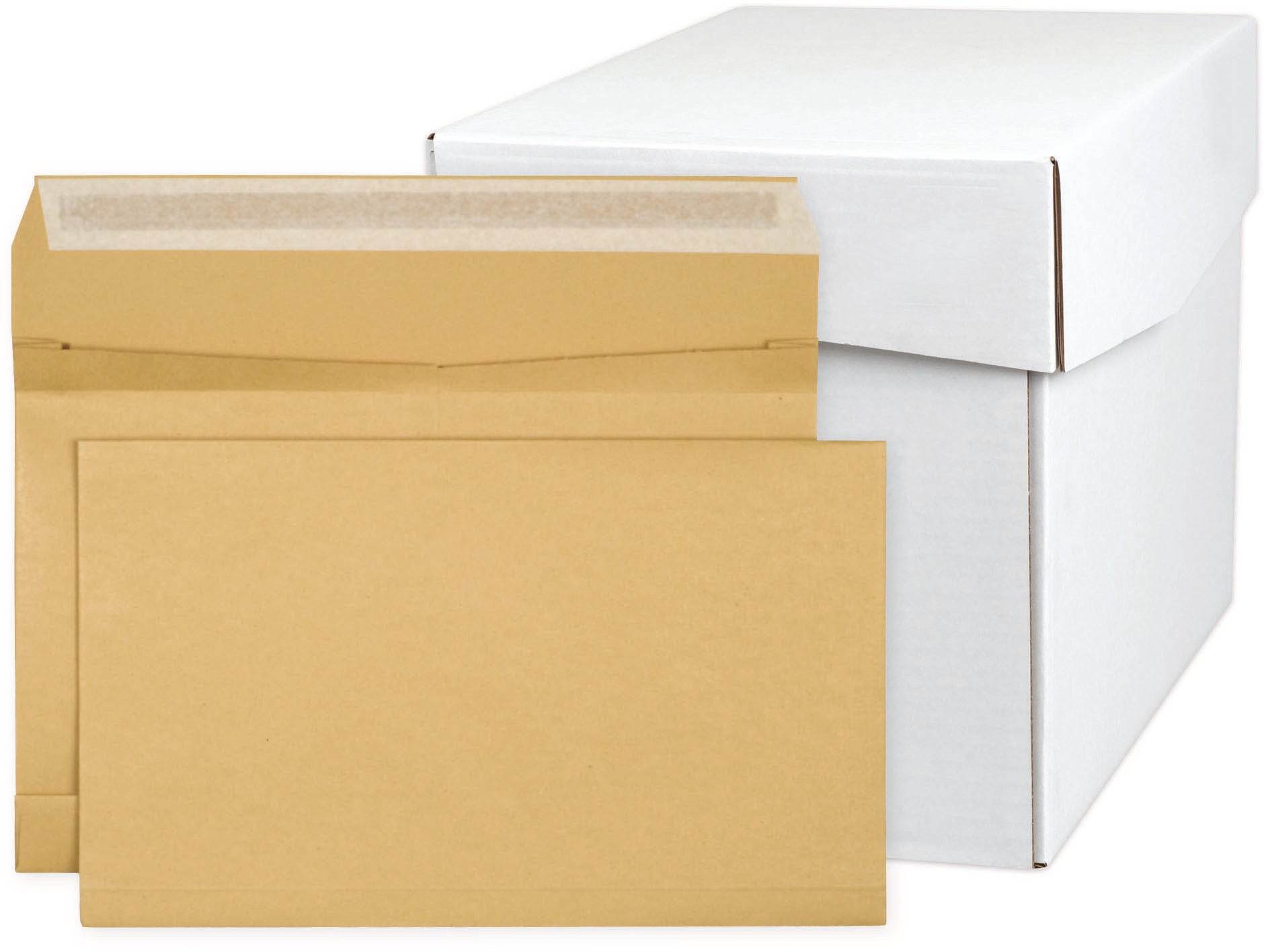 Elco Seitenfaltentasche C4, Selbstklebend, Braun, 140 g/m², 40 mm Falte – 250 Stk.