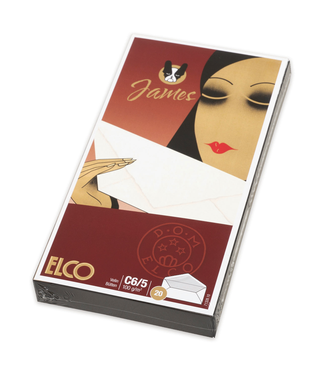 Elco Couvert C5/6, ohne Fenster, gummiert, weiss, 100 g/m² – 20 Stk.