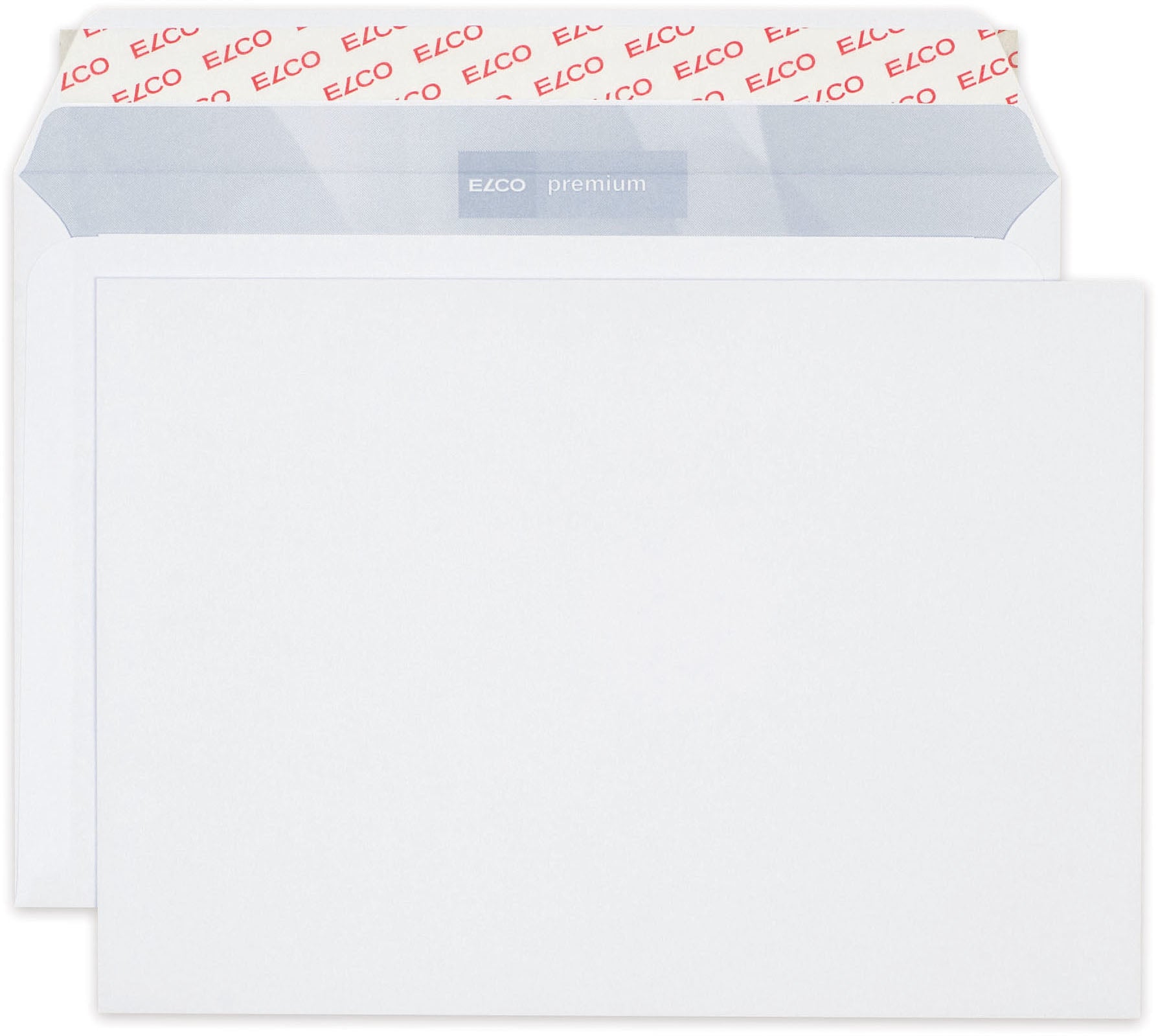Elco Couvert C5, ohne Fenster, selbstklebend, hochweiss, 100 g/m², mit Innendruck – 10 Stk.