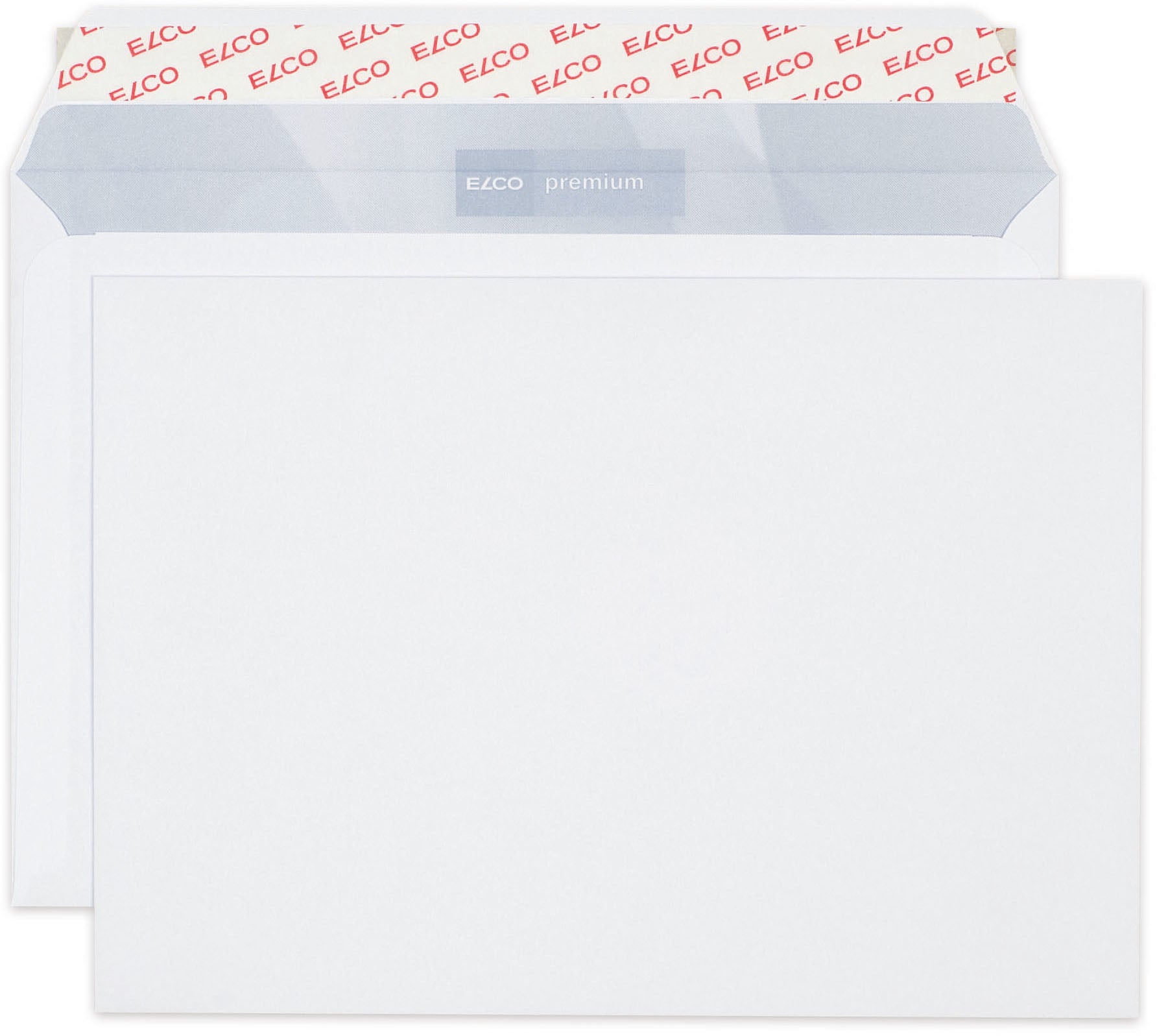 Elco Couvert C5, ohne Fenster, selbstklebend, grau, 100 g/m², mit Innendruck – 100 Stk.