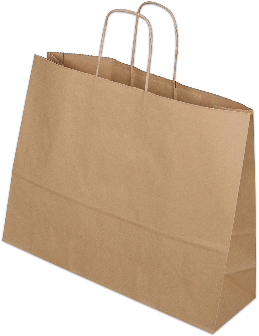 Elco Tragetasche – 460 × 60 × 420 mm, mit Kordel, bis 3 kg, braun