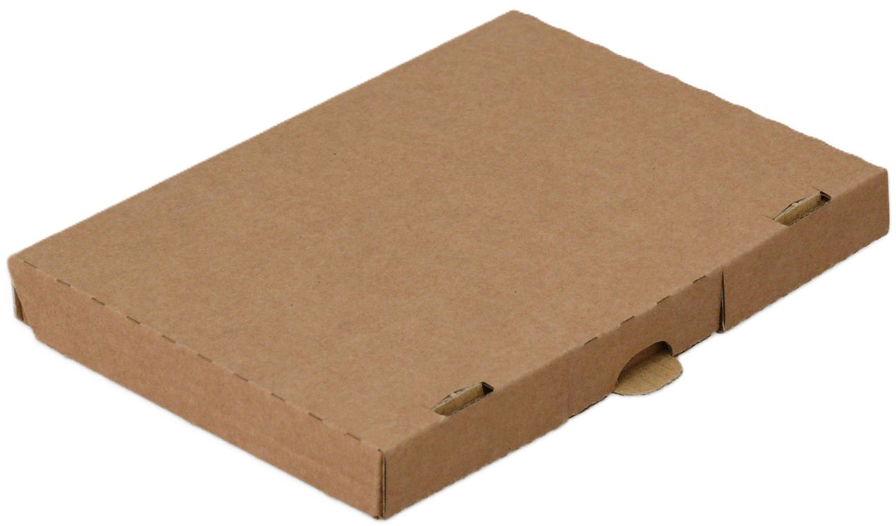 Elco Versandkarton Clickbox – für DIN A6 – 330 × 200 × 5 mm, 1-wellig (E), Steckverschluss, braun