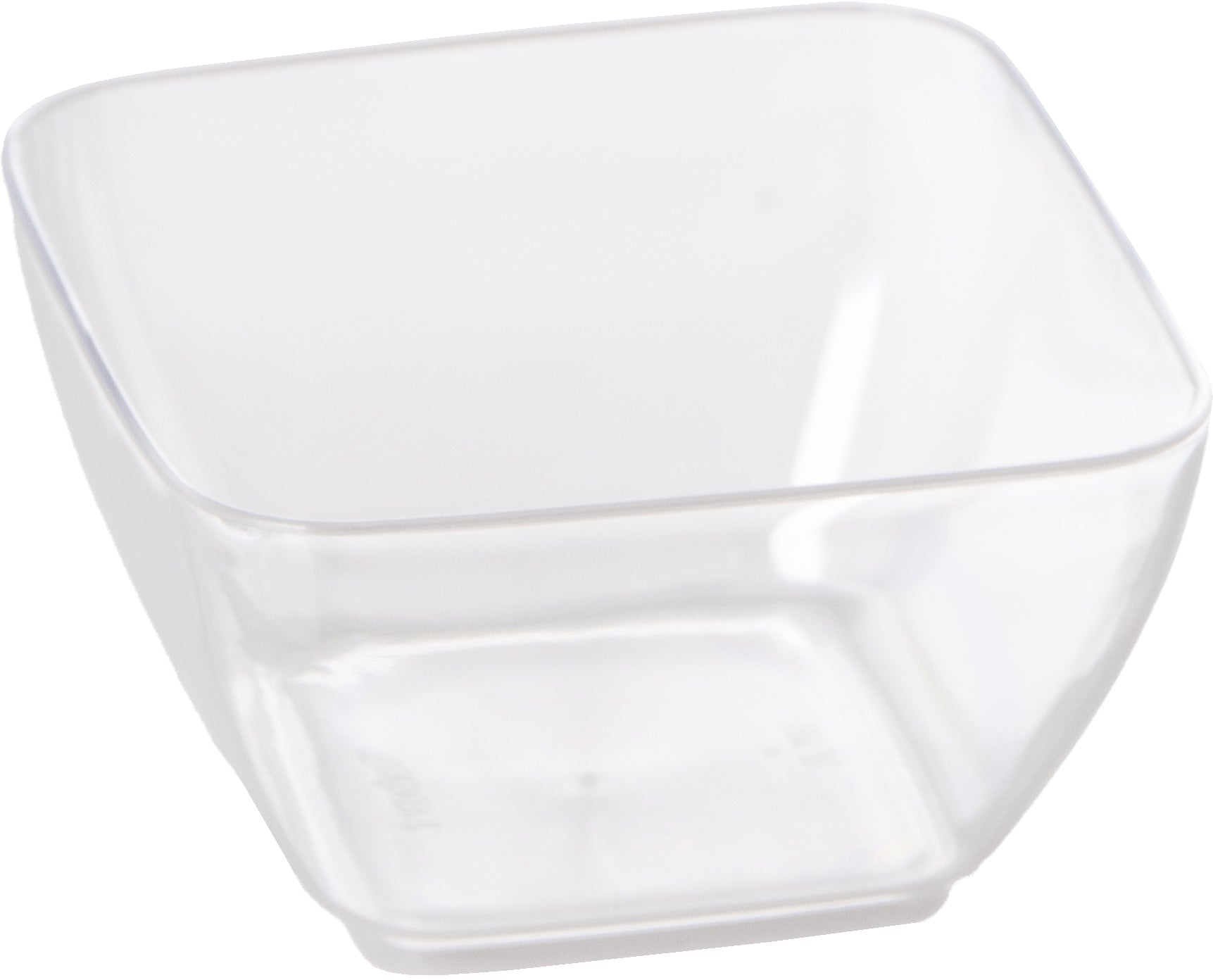 Elco Mini-Schale, quadratisch – 5,5 × 5,5 × 3 cm, transparent – 20 Stk.