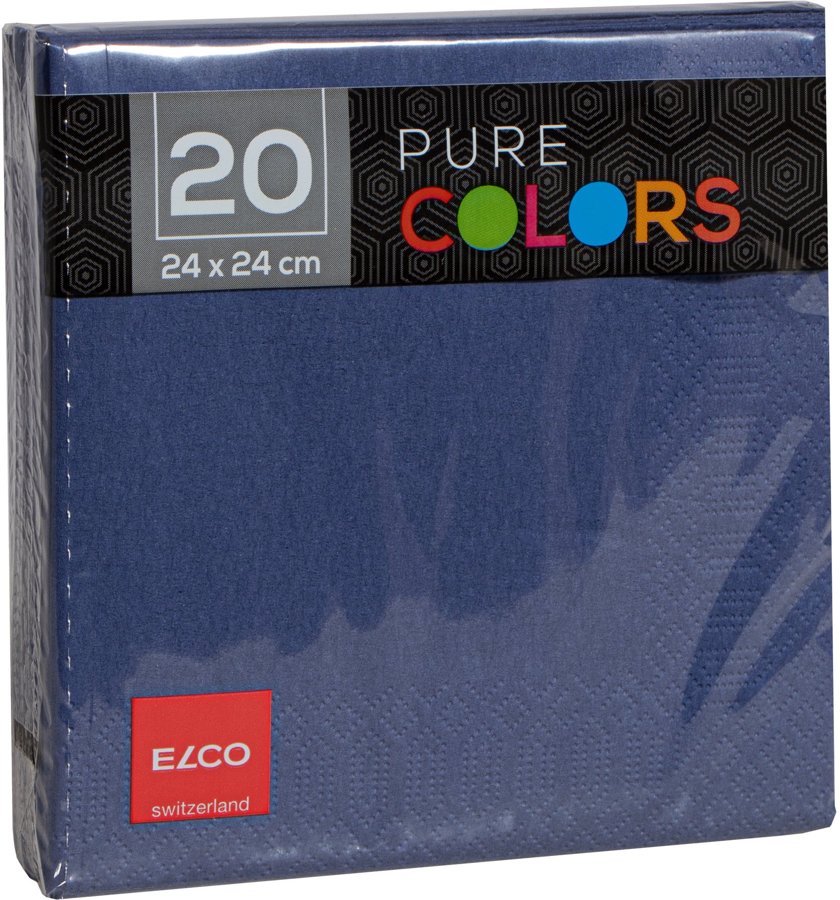 Elco Servietten – dunkelblau – 12 × 12 cm, 3-lagig – 20 Stück