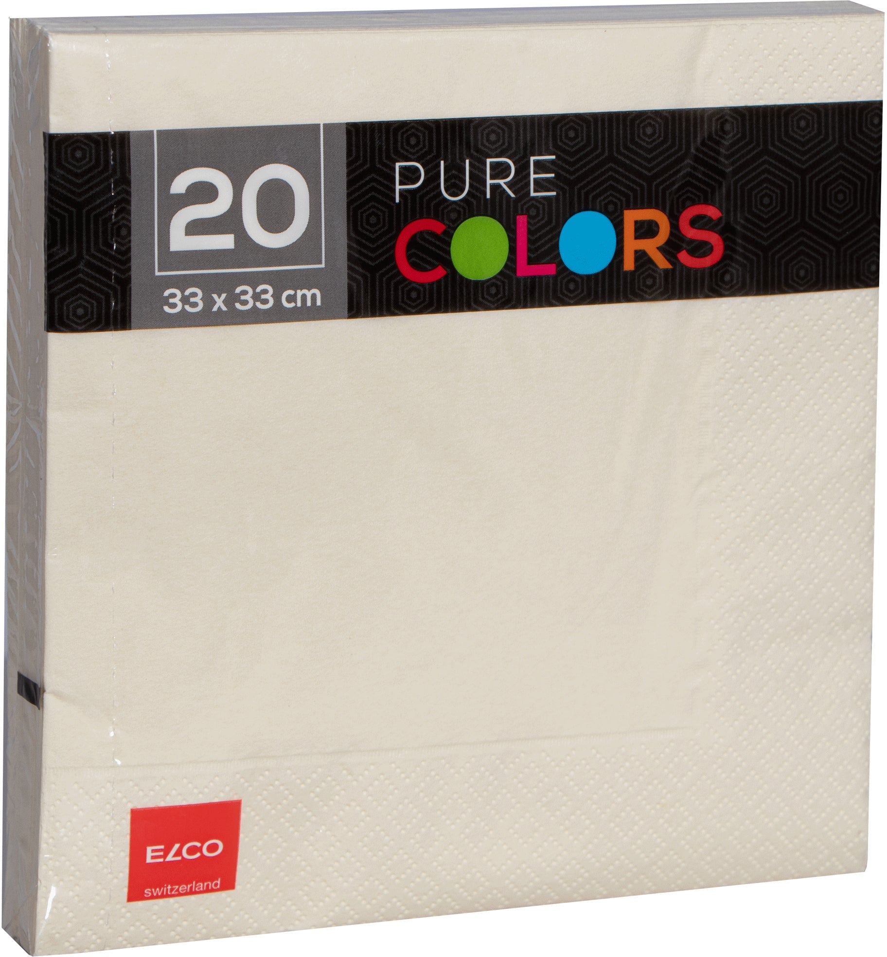 Elco Servietten Creme – 16,5 × 16,5 cm, 3-lagig – 20 Stück