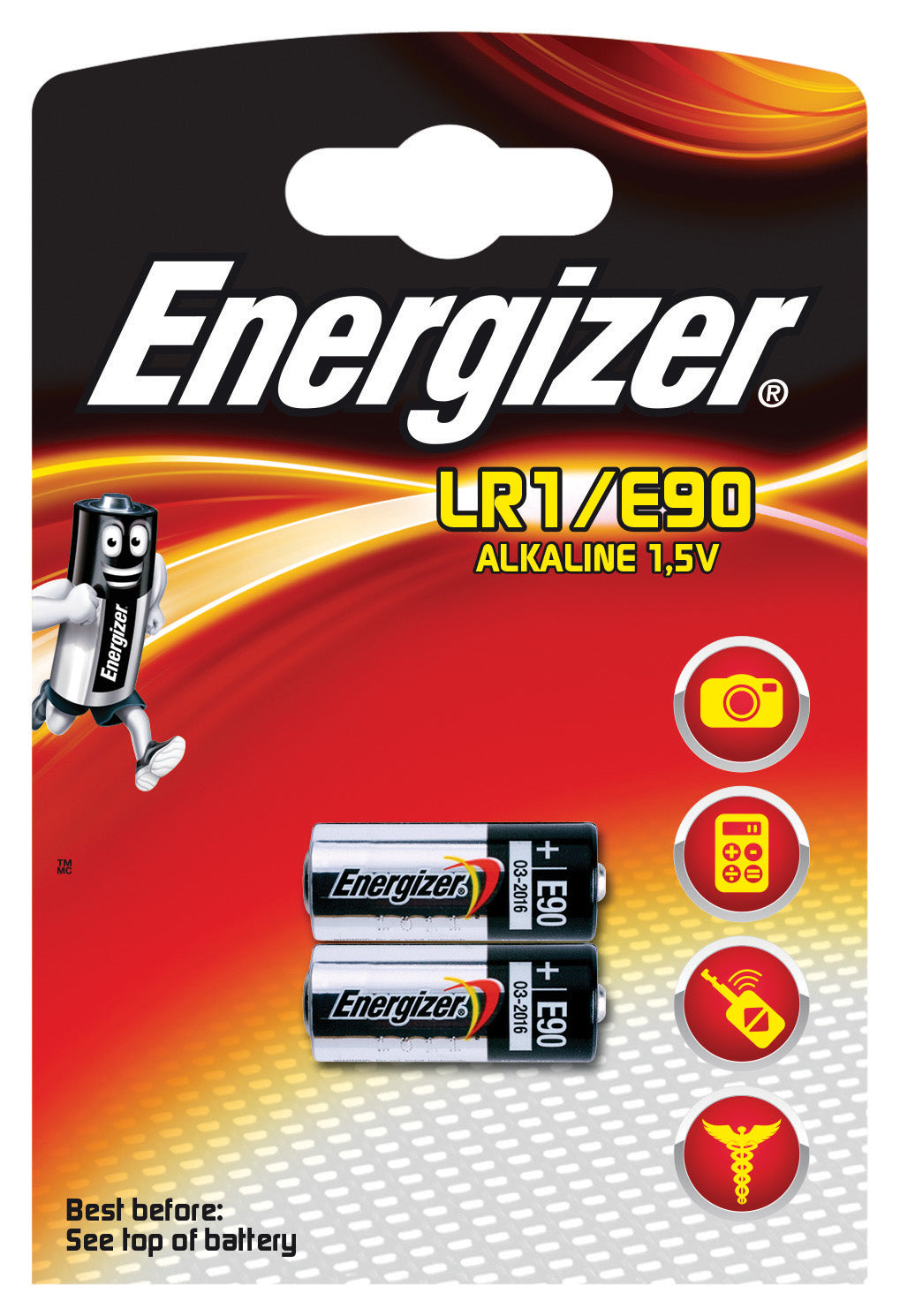 Energizer N (LR1) Batterien, 1,5 V – 2 Stk.