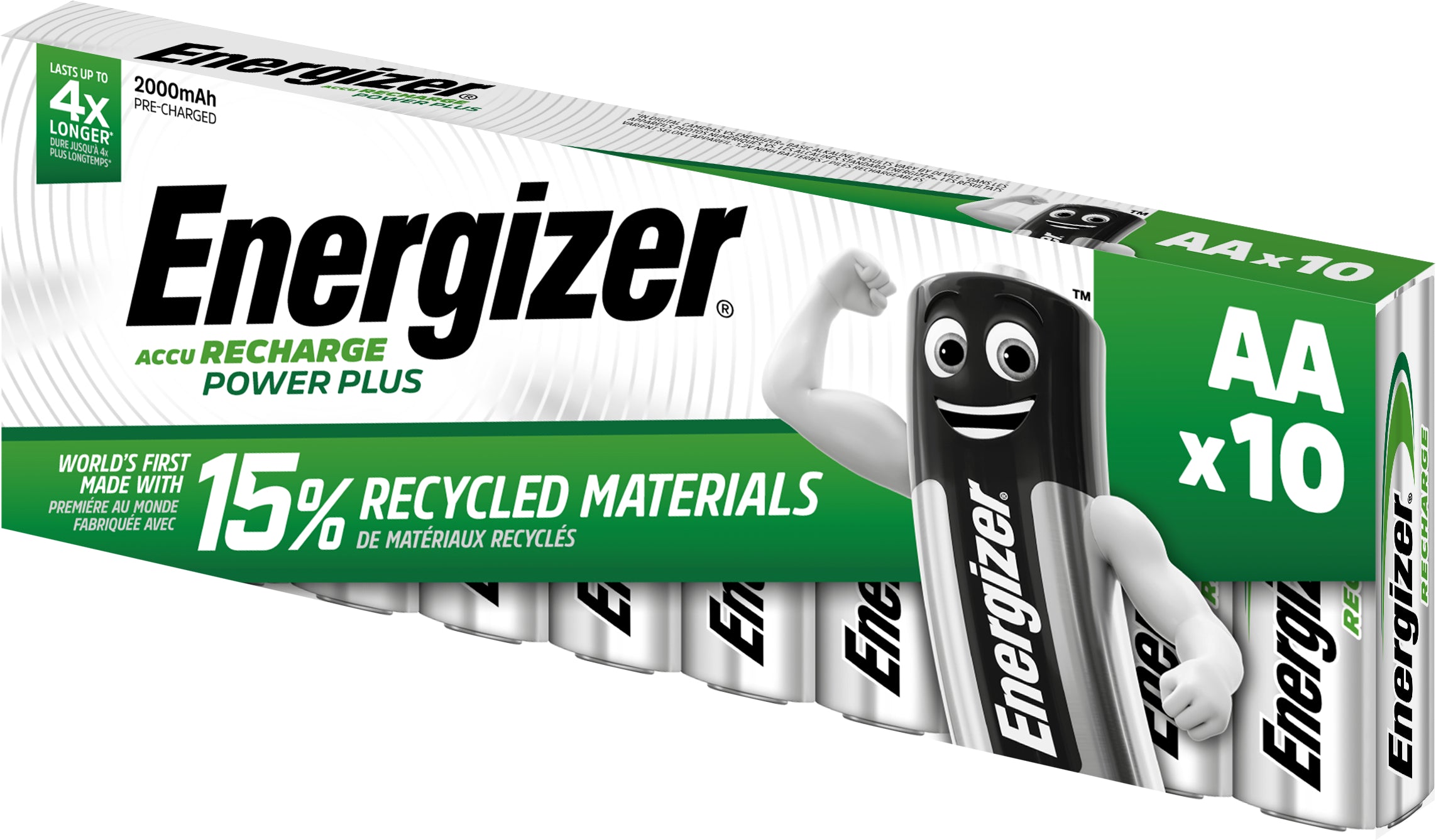 Energizer AA Akkus – NiMH, 2000 mAh, 1,2 V – 10 Stk.