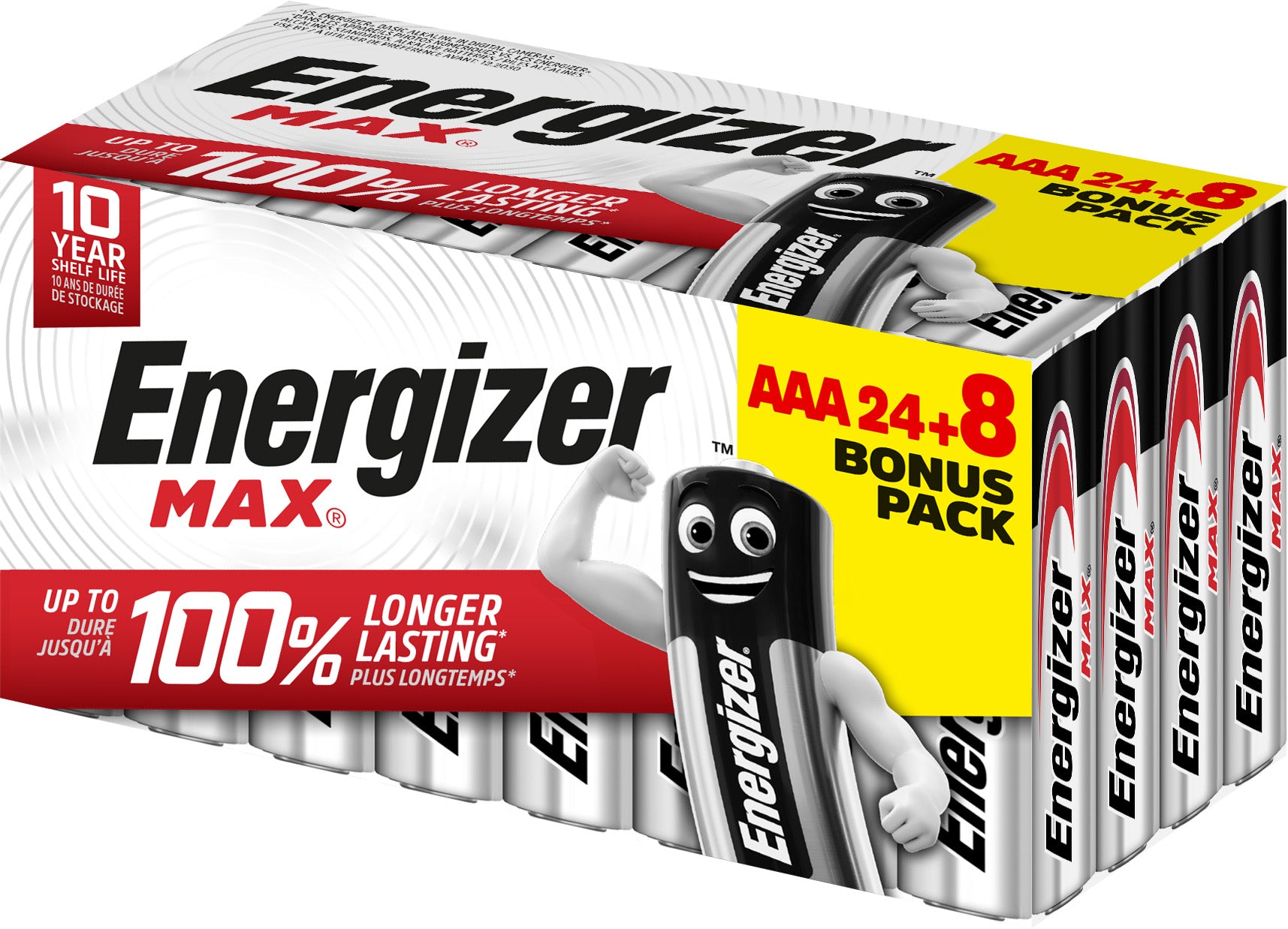 Energizer AAA Batterien, Alkaline – 24+8 Stk.