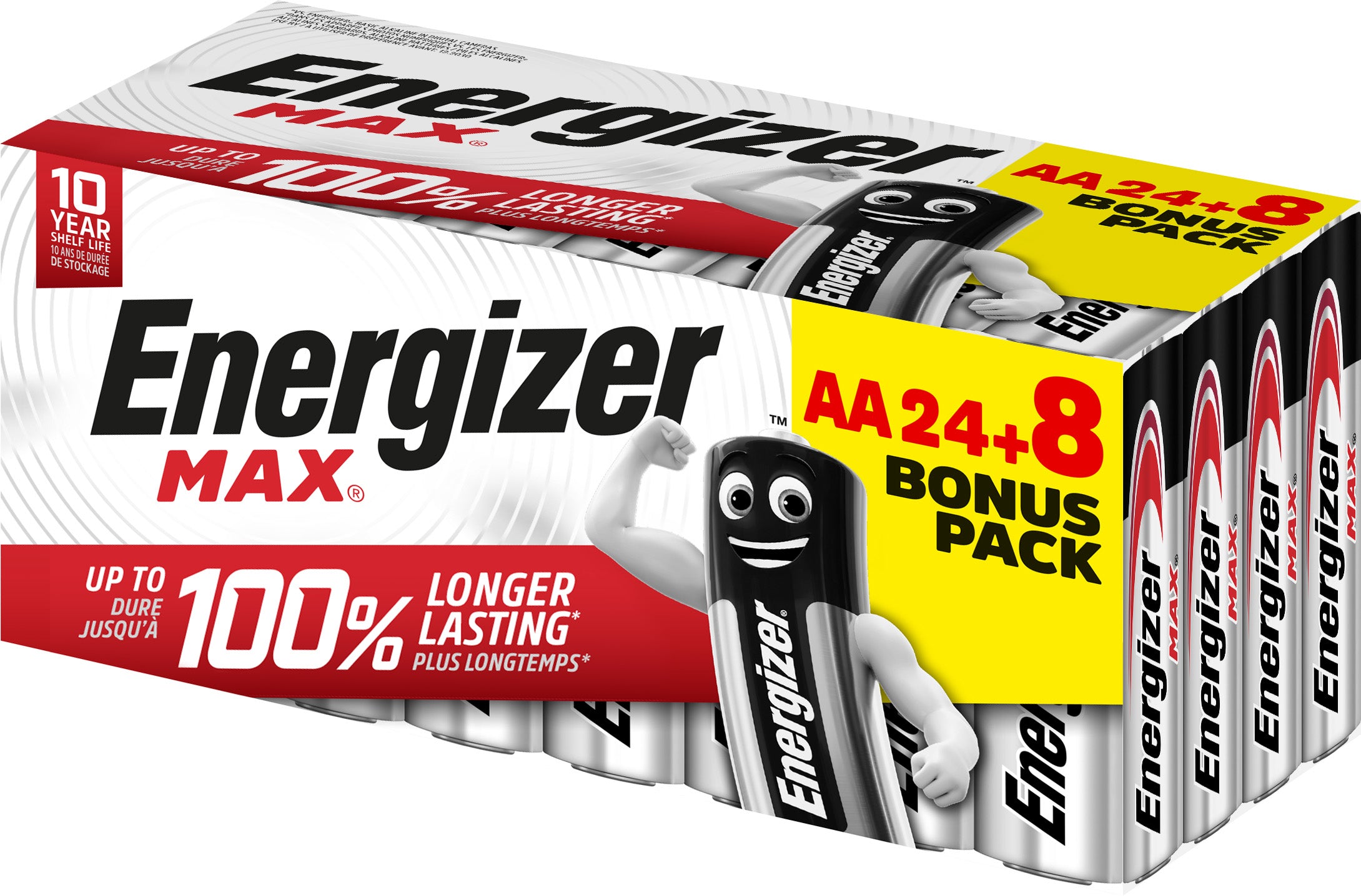 Energizer AA Batterien – Alkaline – 24+8 Stk.
