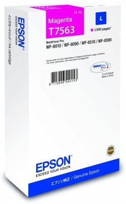 Epson C13T75634N Magenta Tintenpatrone (Original) – 1'500 Seiten – für WF-8xxx
