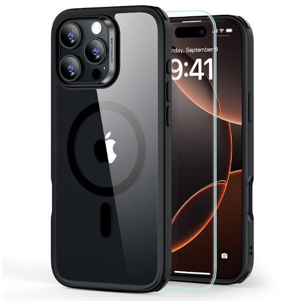 Electronic Silk Road Corp. ESR Classic Hybrid Backcover – für Apple iPhone 16 Pro, MagSafe, Transparent