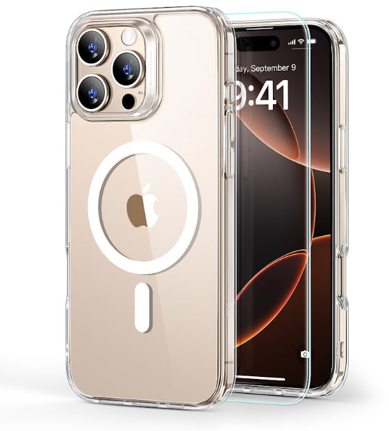 Electronic Silk Road Corp. ESR Classic Hybrid Backcover – für Apple iPhone 16 Pro Max, MagSafe, PC+TPU, Transparent