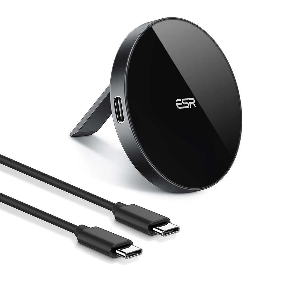 Electronic Silk Road Corp. ESR HaloLock Kickstand 2C515A kabelloses Ladegerät – MagSafe, Ständer – USB-C-Kabel 1,5 m – für iPhone 12/13