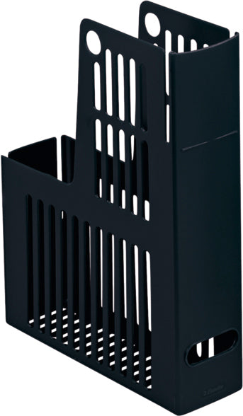 Esselte Stehsammler – A4 – Kunststoff – Schwarz – Griffloch – 72 × 235 × 310 mm