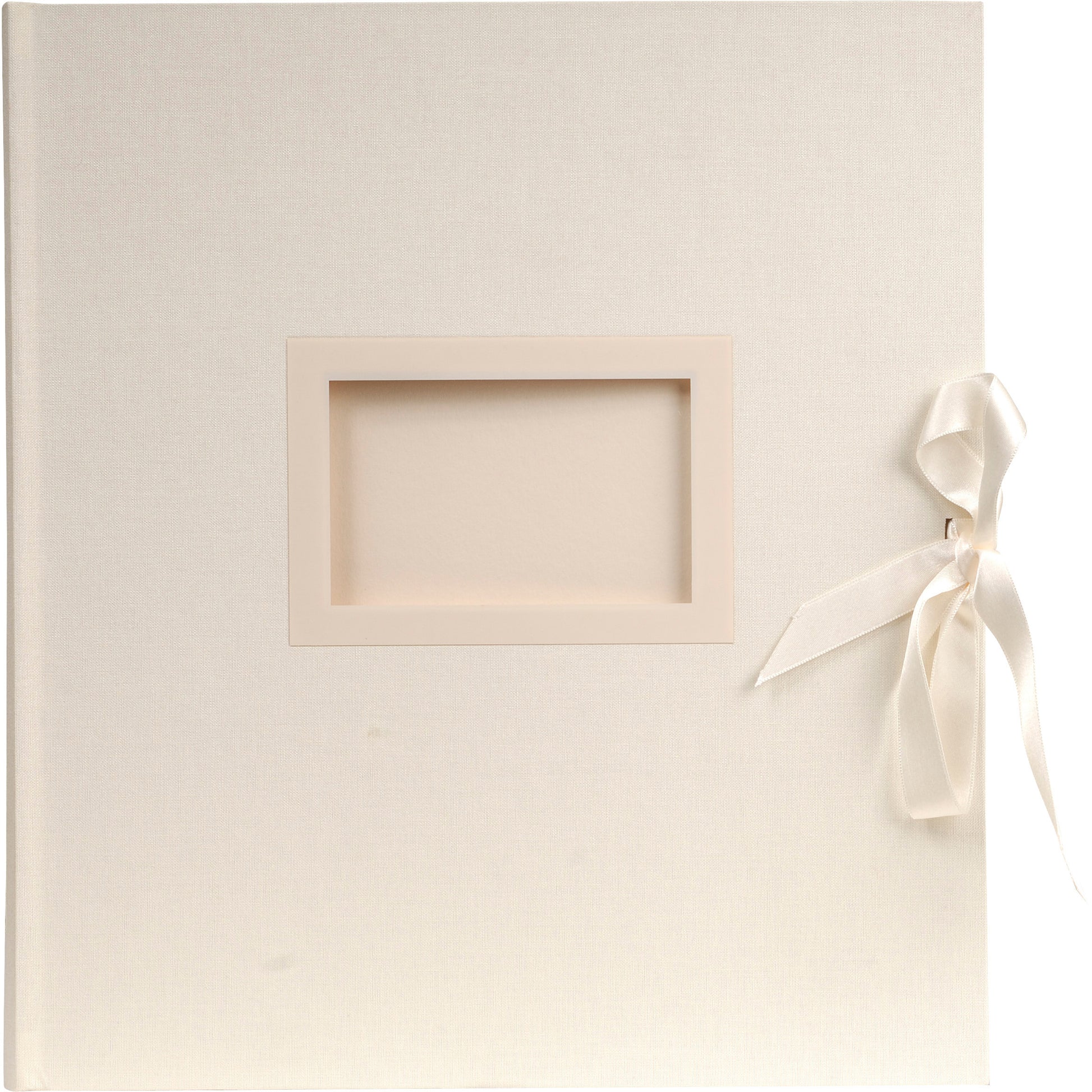 Exacompta Kingsbridge – Fotobuch, 60 Seiten, Weiss, 29 × 32 cm, Textil, Elfenbein, mit Pergamin