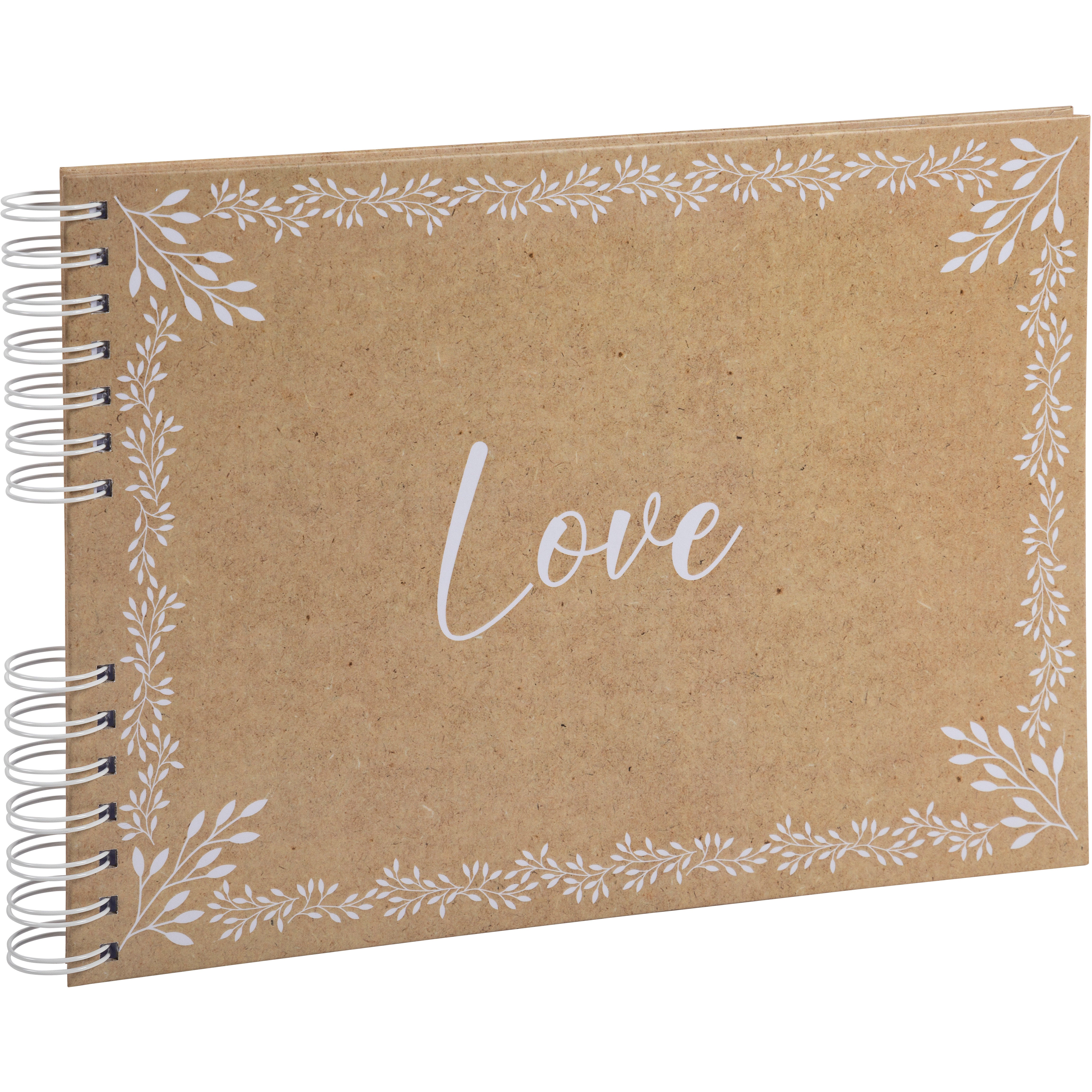 Exacompta 16234E – Fotobuch, Spiralbindung, 50 Seiten, Weiss, 32 × 22 cm, Kraft