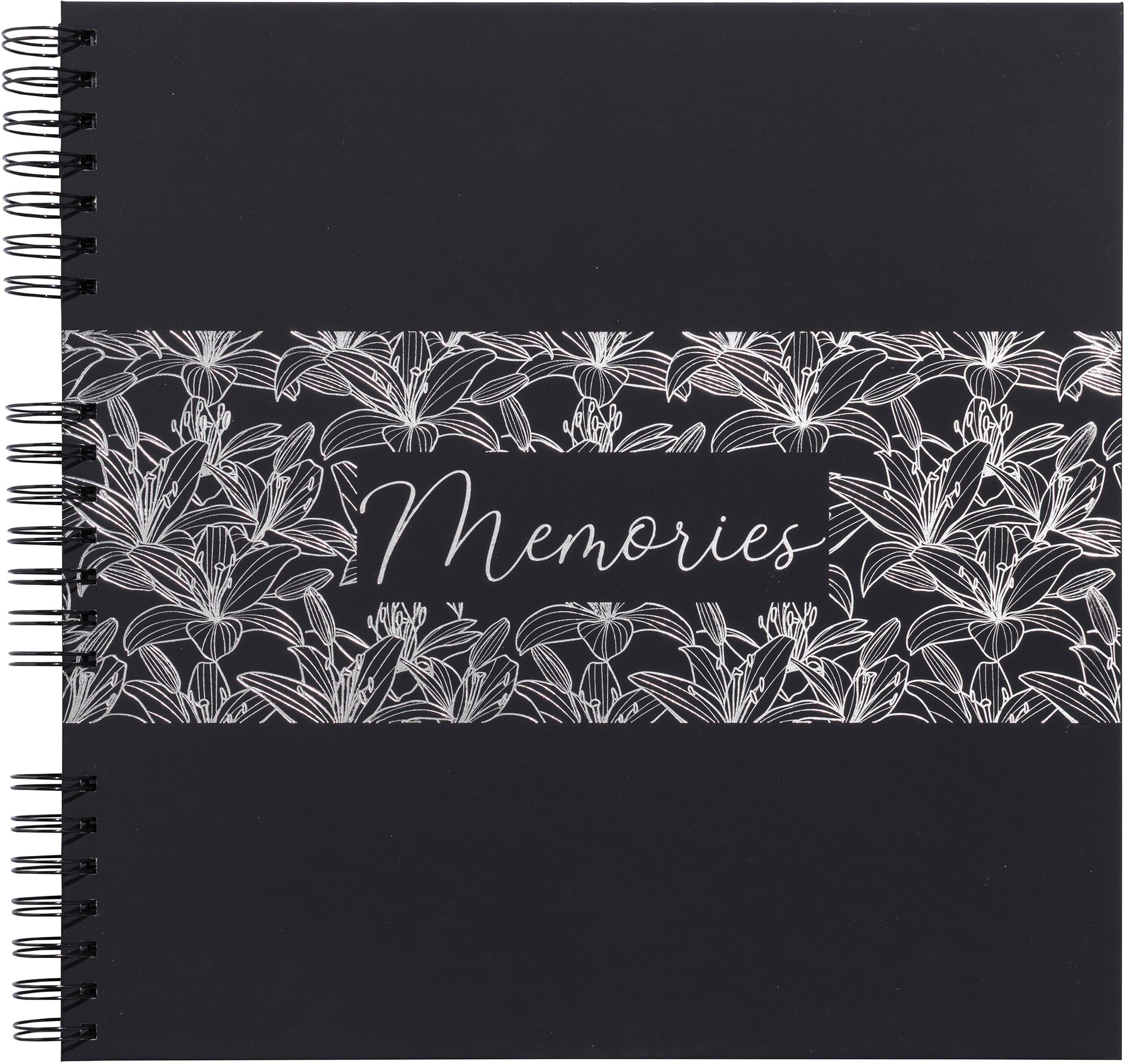 Exacompta Titane – Fotobuch, Spiralbindung, 60 Seiten, schwarz, 32 × 32 cm