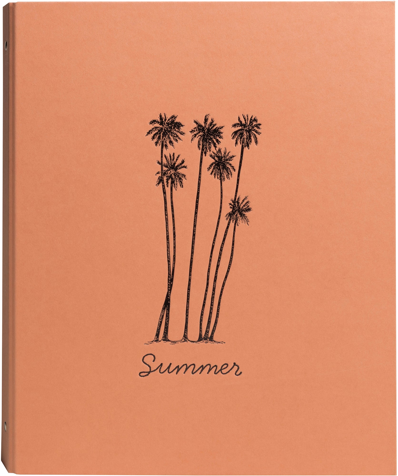 Exacompta Summertime – Fotobuch, 60 Seiten, schwarz, 26 × 32 cm, orange, mit Pergamin