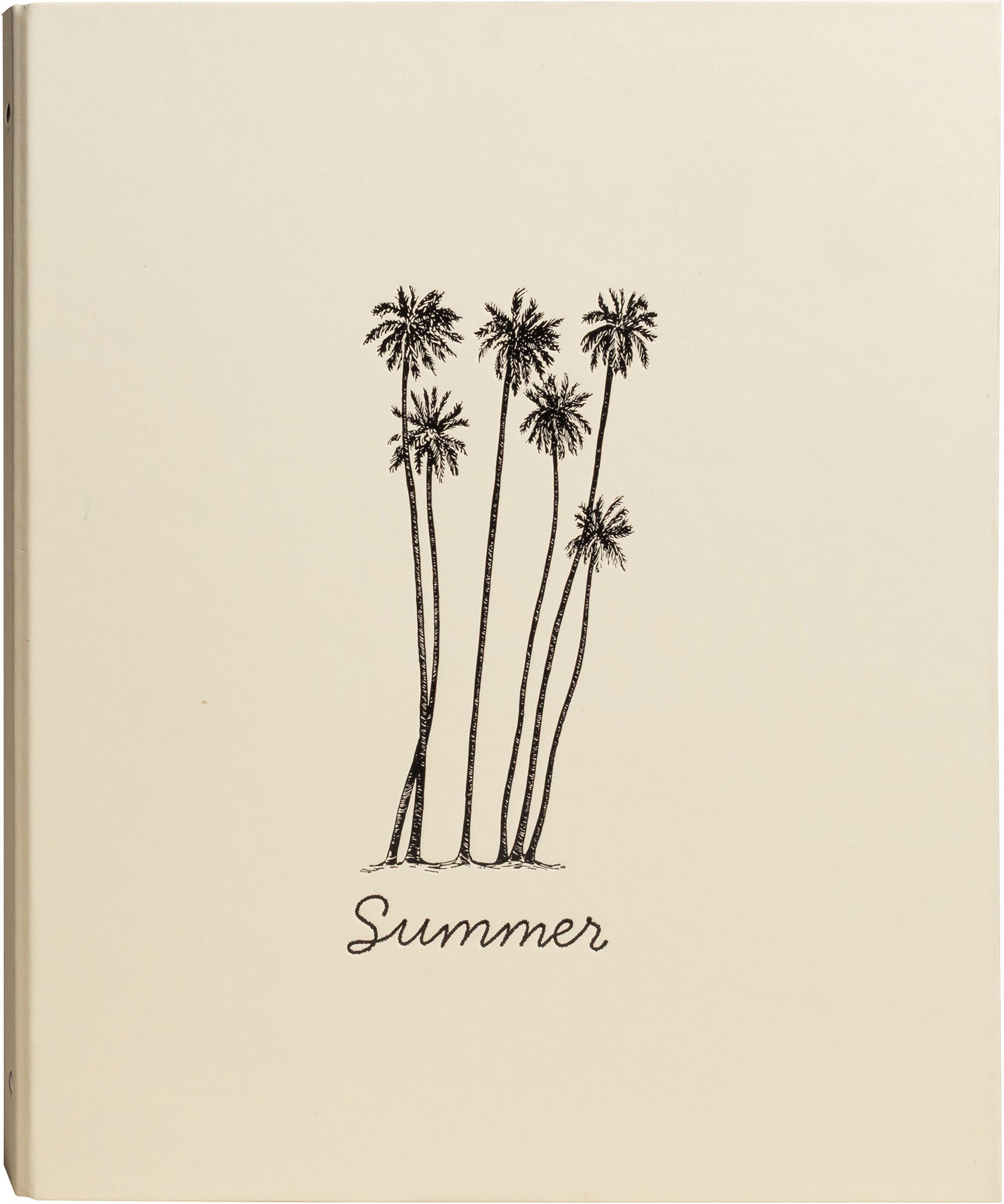 Exacompta Summertime – Fotobuch, 60 Seiten, schwarz, A4, pastellgelb, mit Pergamin, Druckknopfmechanik
