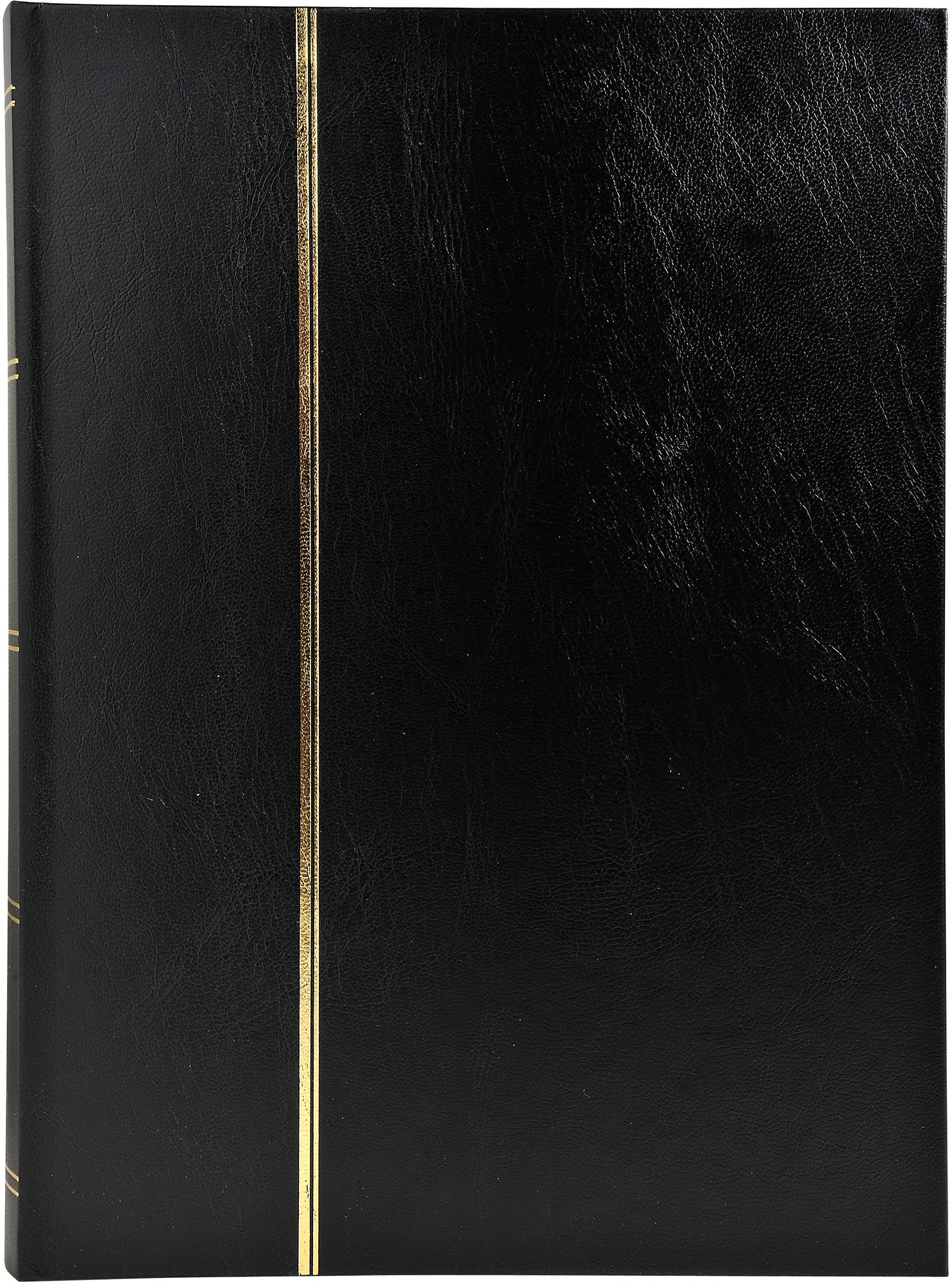 Exacompta Einsteckalbum, 48 Seiten, Schwarz, 22,5 × 30,5 cm, Kunstleder, mit Pergamin