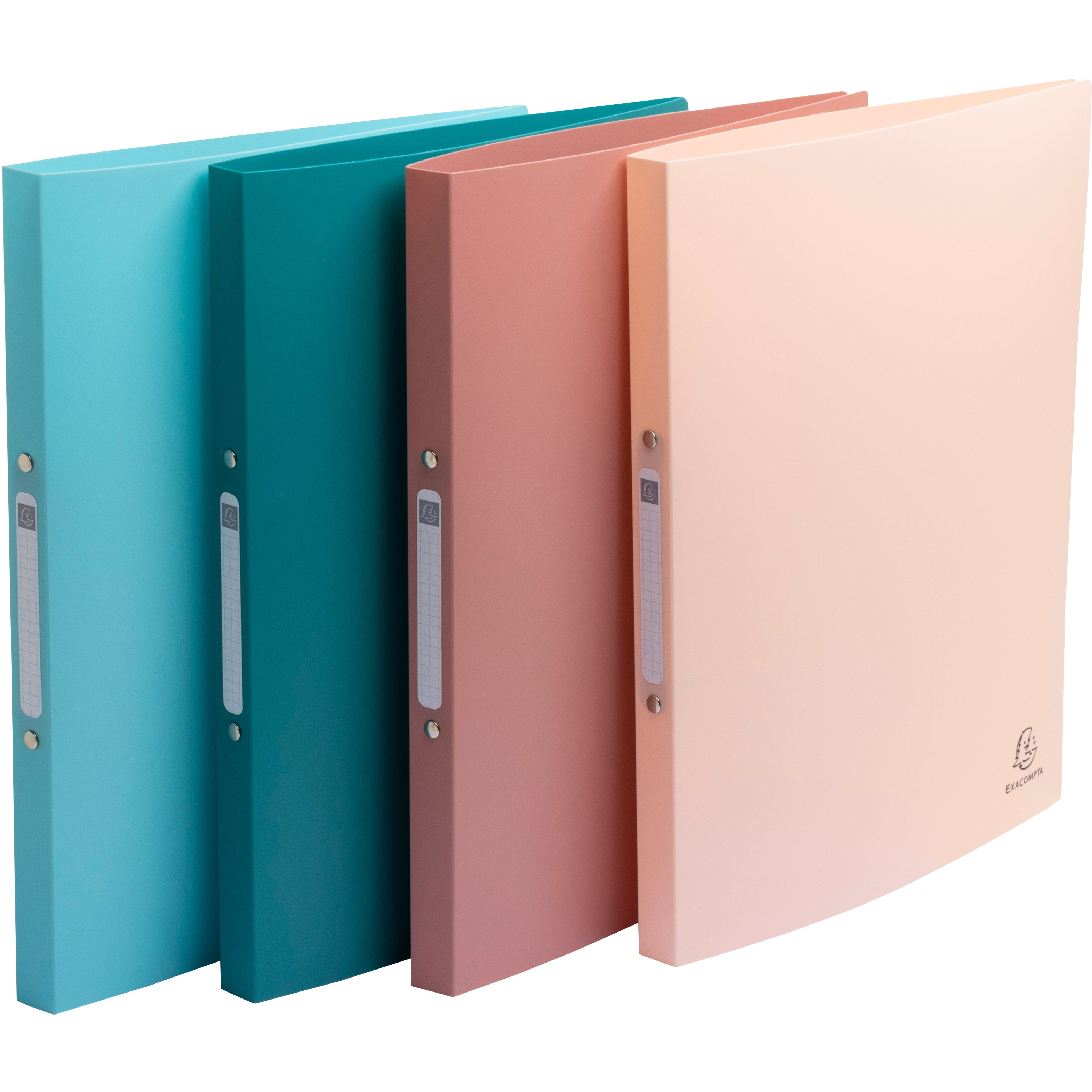 Exacompta Skandi Ringbuch – 4-Ring Ø 30 mm – für A4 – Rückenbreite 4 cm – Recycling-PP