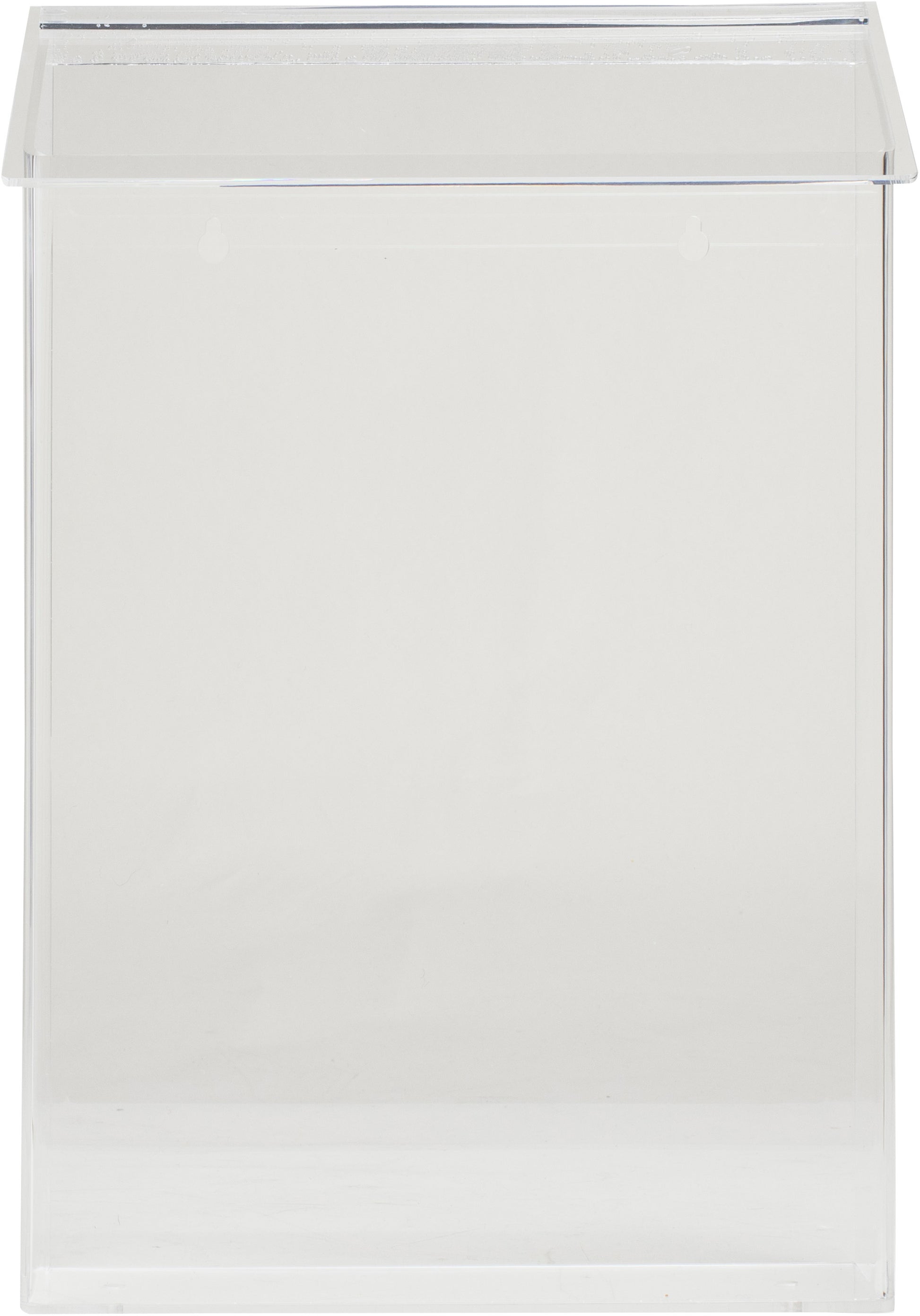 Exacompta Wandprospekthalter – für A4 hoch, Acryl, transparent, B 240 × H 380 × T 80 mm