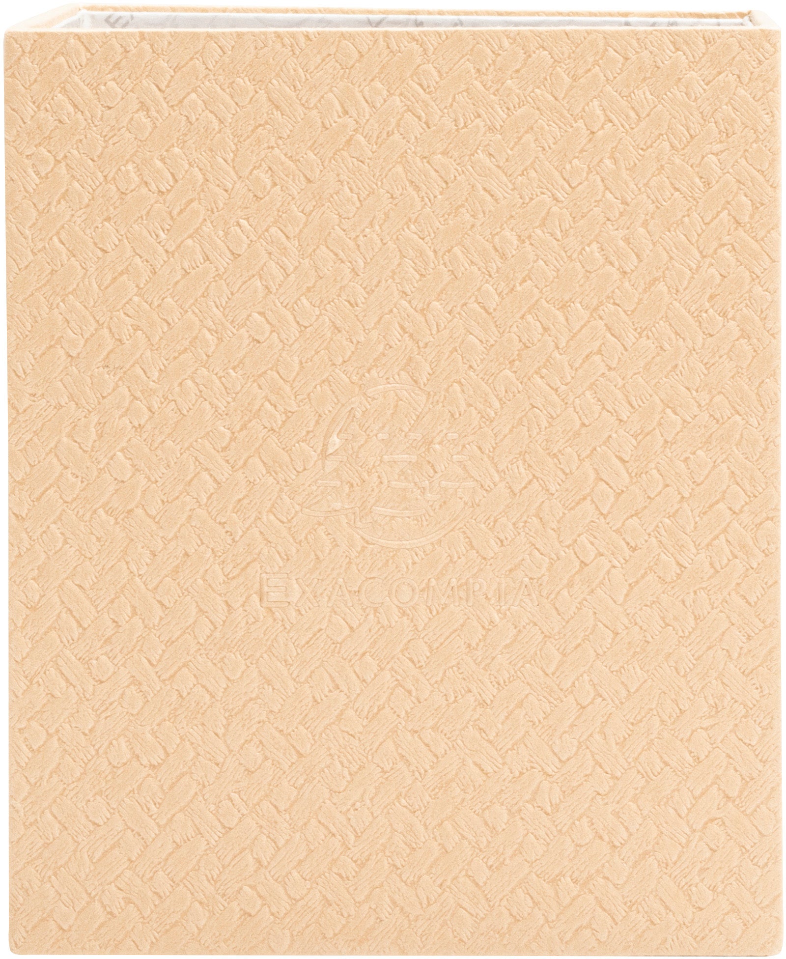 Exacompta OfficeByMe 67602E Stifteköcher – 3 Fächer, Beige, Karton (FSC), B 90 × H 110 × T 90 mm