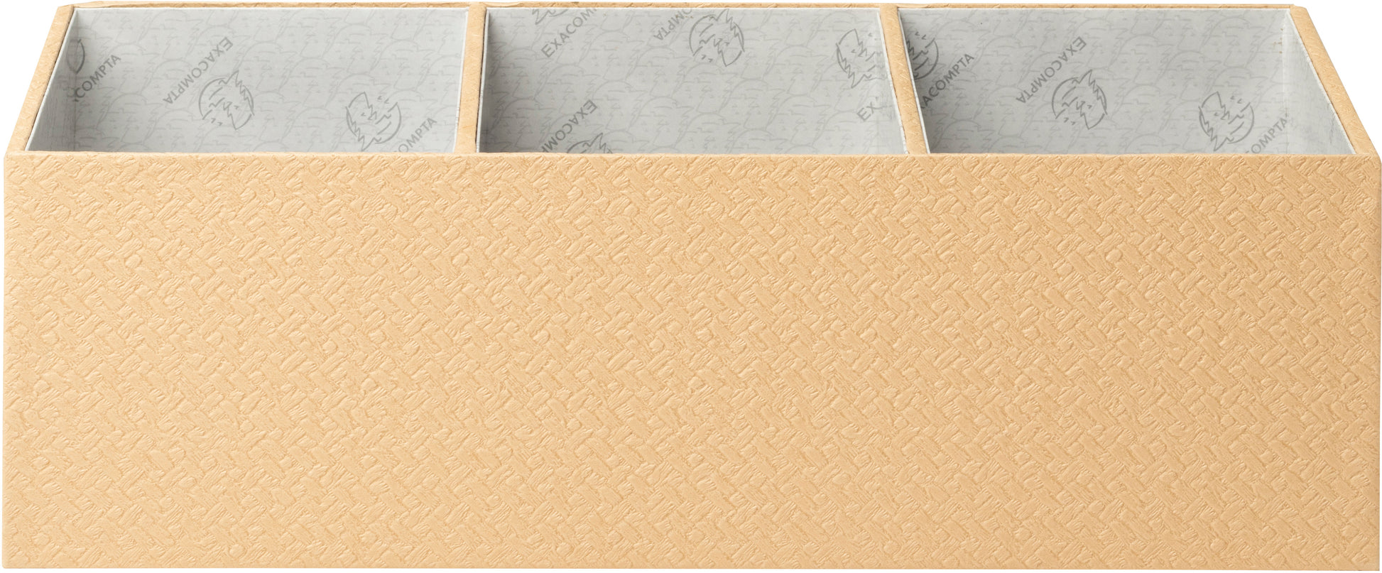 Exacompta Office by Me Stehsammler – 4 Fächer, beige, Recycling-Karton, B 277 × H 147 × T 115 mm
