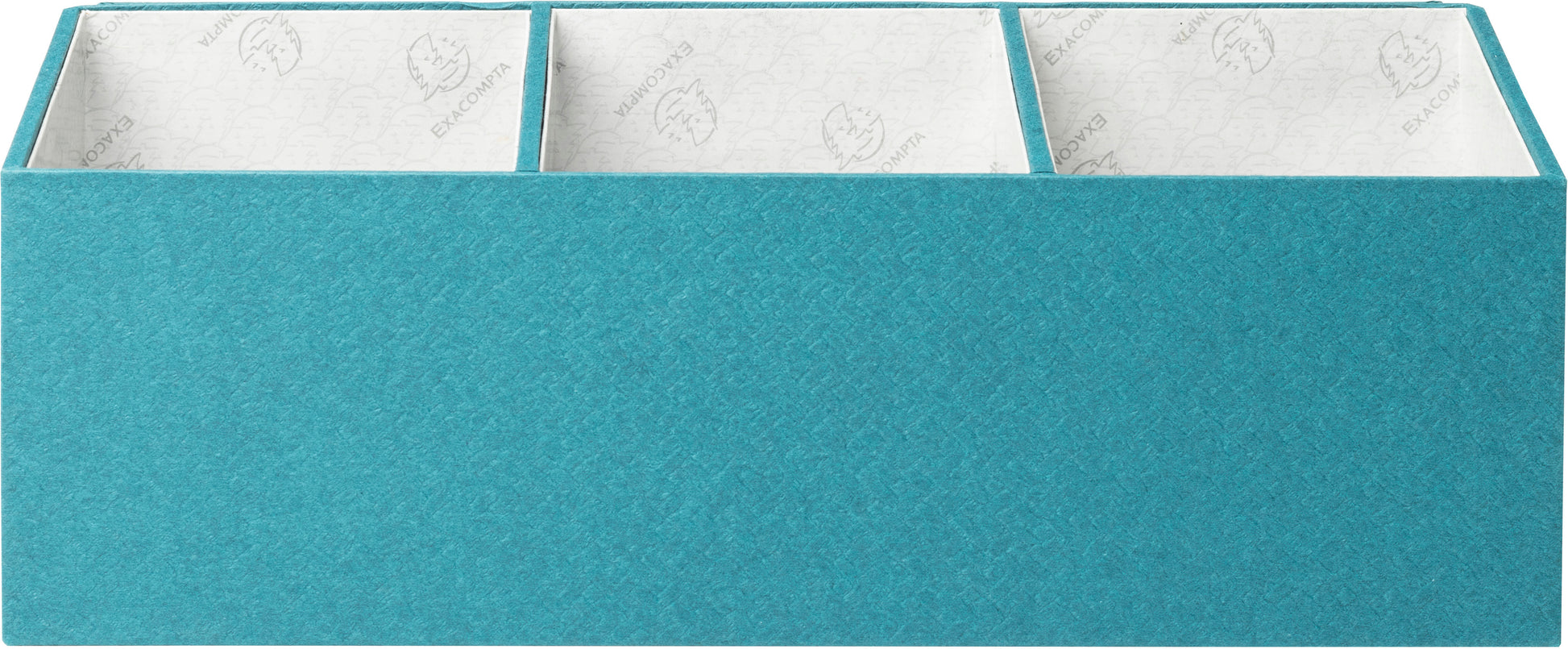 Exacompta Schubladenelement – 4 Schubladen, blaugrün, Karton, B 277 × H 147 × T 115 mm, 2er-Set