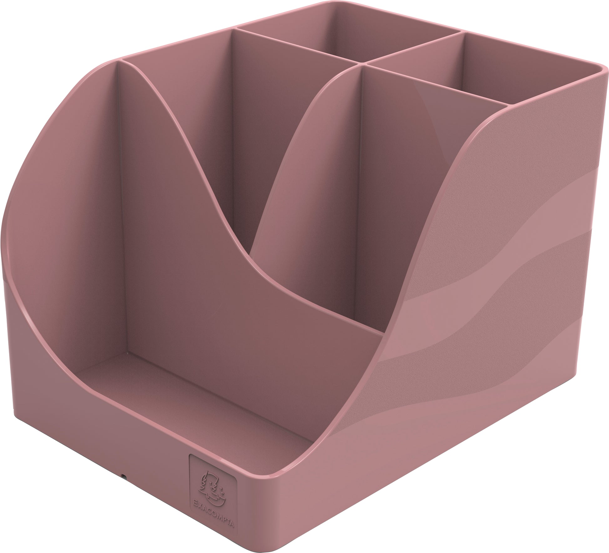 Exacompta Multiköcher – 5 Fächer, rosa, Kunststoff, B 109 × H 119 × T 155 mm