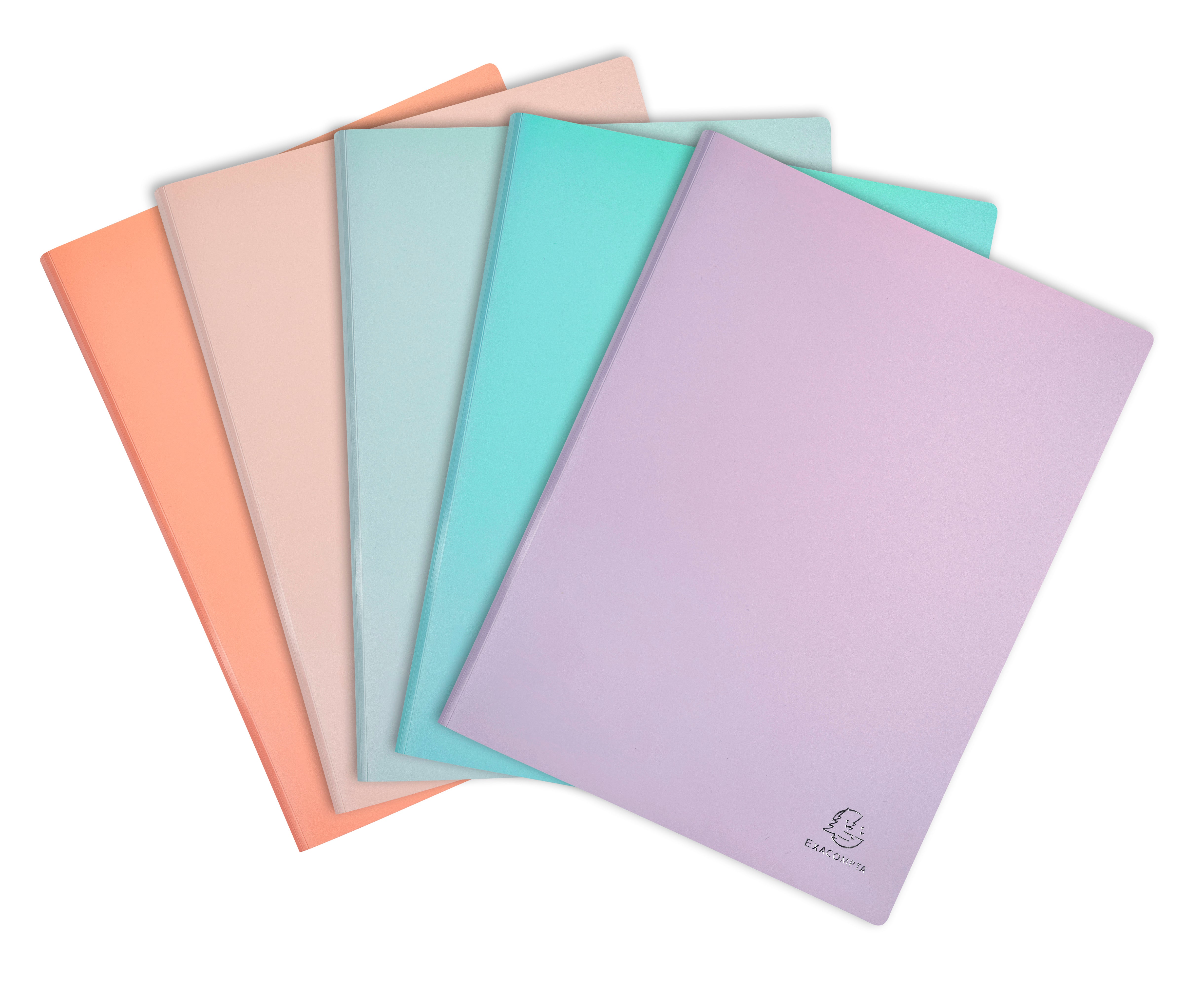 Exacompta Sichtbuch Aquarel A4, 20 Hüllen, PP-Einband, assortiert