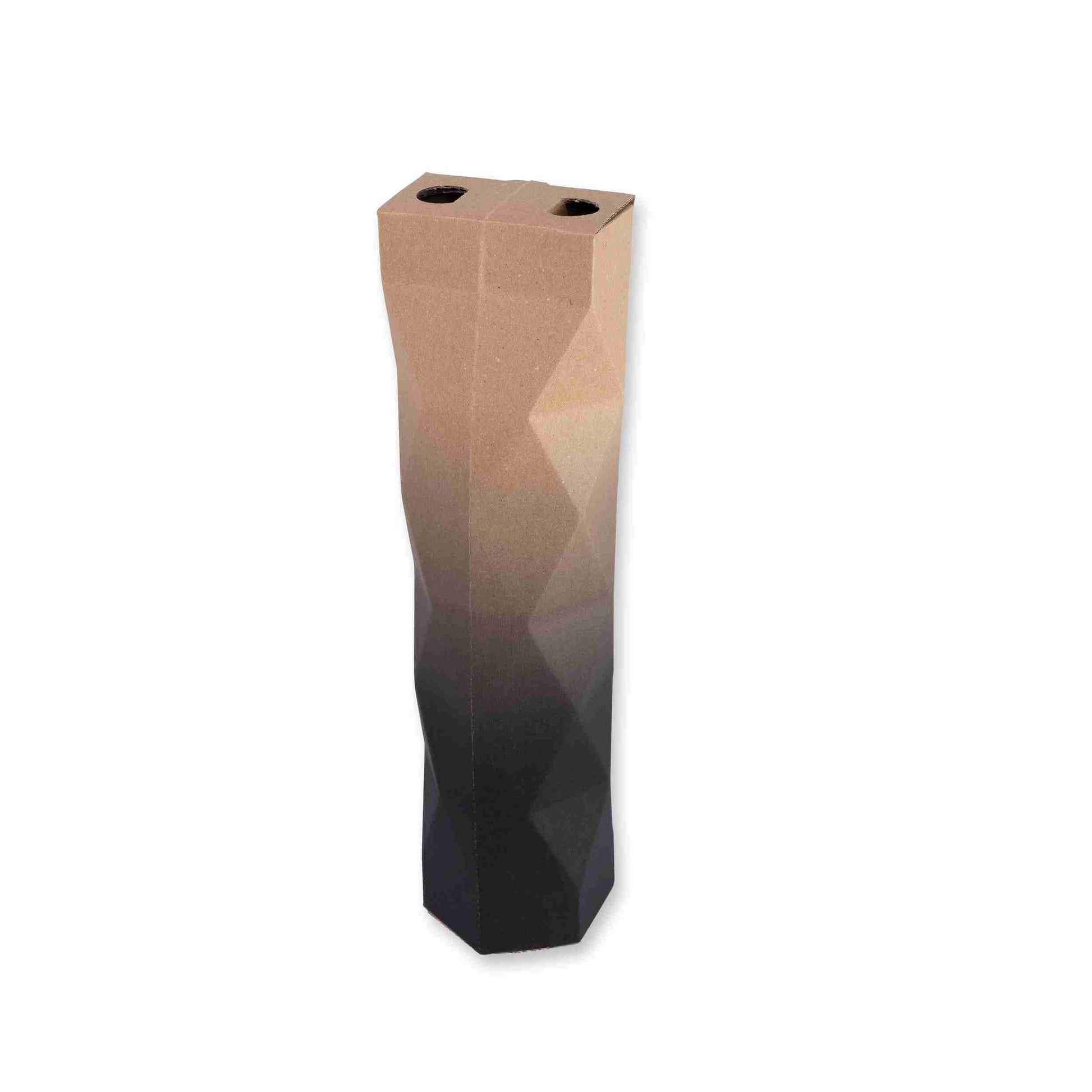 Model Weinpräsentkarton braun – Innenmass 84 × 362 × 84 mm – für 1 Flasche – 1 Stk., ab 20 Stk.