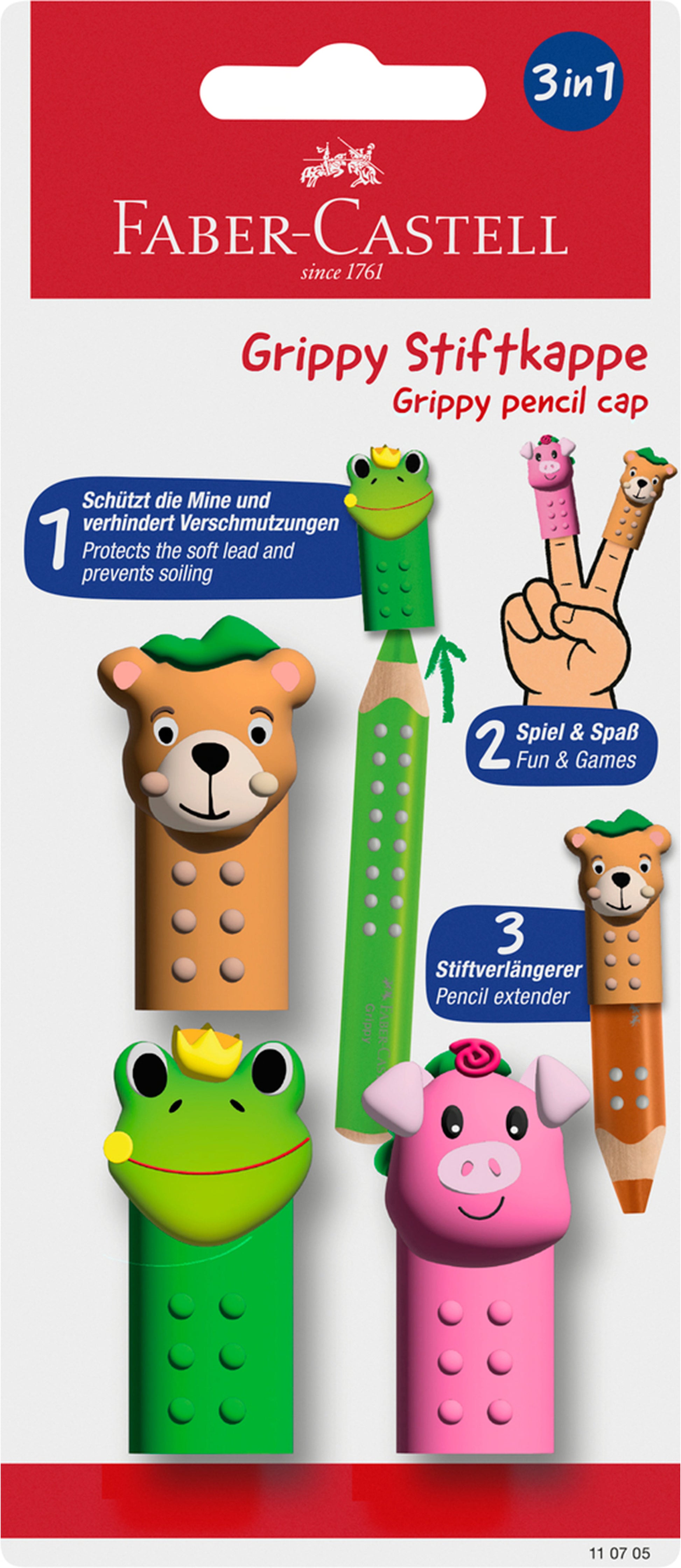 Faber-Castell Grippy Buntstifte – Stiftkappen