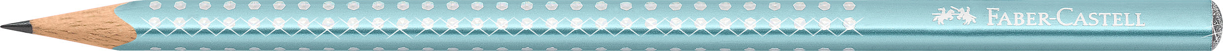Faber-Castell Sparkle Bleistift B, dreikantig, Ocean Metallic
