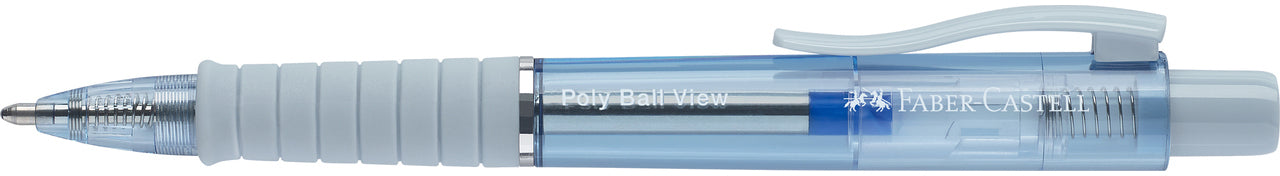 Faber-Castell Poly Ball View 145766 Icy Glow Kugelschreiber – Druck, Dreieck-Gummigriff, nachfüllbar