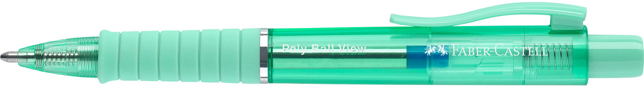 Faber-Castell Poly Ball View 145767 Jelly Mint Kugelschreiber – Druck, nachfüllbar