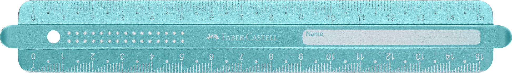 Faber-Castell Lineal – Kunststoff – 20 cm – Facette – Transparent