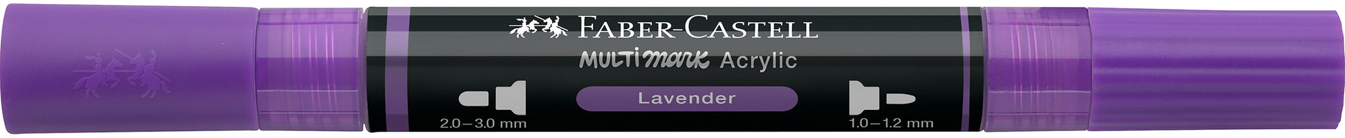 Faber-Castell Multimark 185936 Acrylmarker – Doppeltspitze 1–3 mm – Lavendel