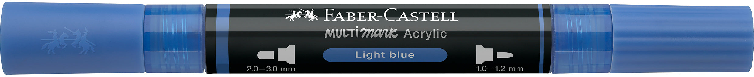 Faber-Castell Multimark 185940 Acrylmarker – Doppeltspitze 1–3 mm – Himmelblau