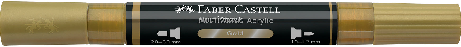 Faber-Castell Multimark Acrylmarker – Doppeltspitze 1/3 mm – Gold