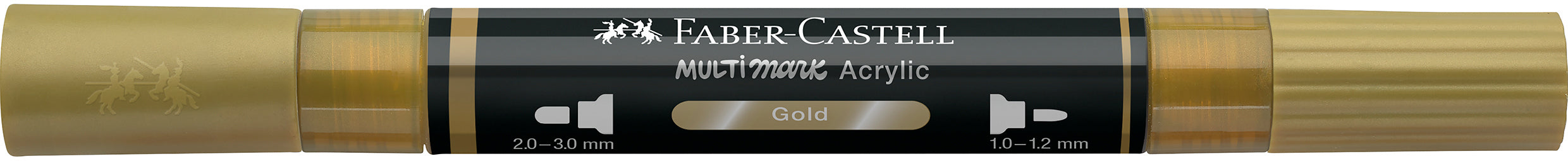 Faber-Castell Multimark Acrylmarker – Doppeltspitze 1/3 mm – Gold