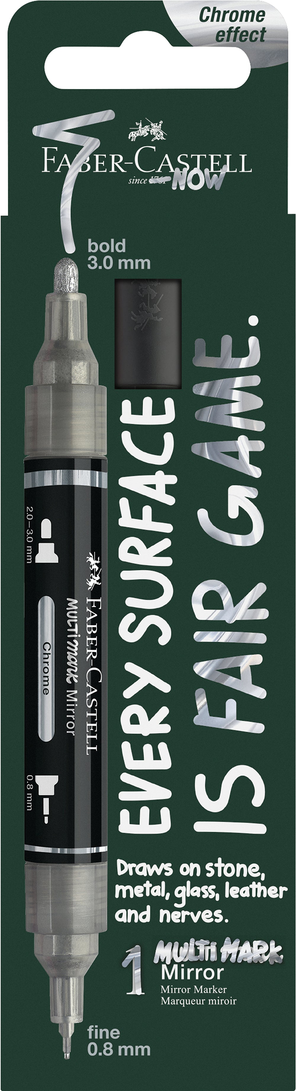 Faber-Castell Mirror Marker Acrylmarker Chrom – Doppeltspitze 1–3 mm