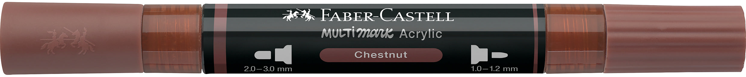 Faber-Castell Multimark Acrylmarker – Doppeltspitze 1–3 mm – Braun