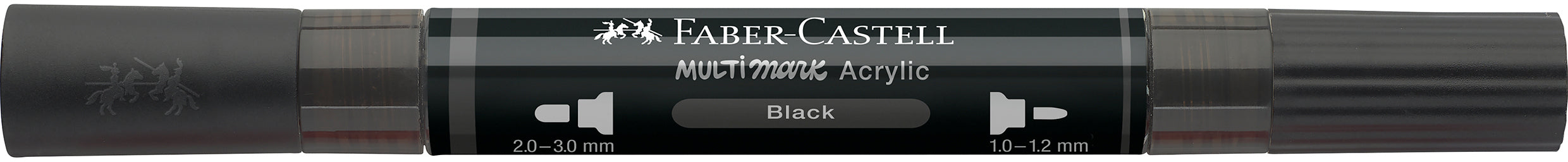 Faber-Castell Multimark Acrylmarker – Doppeltspitze 1–3 mm – Schwarz