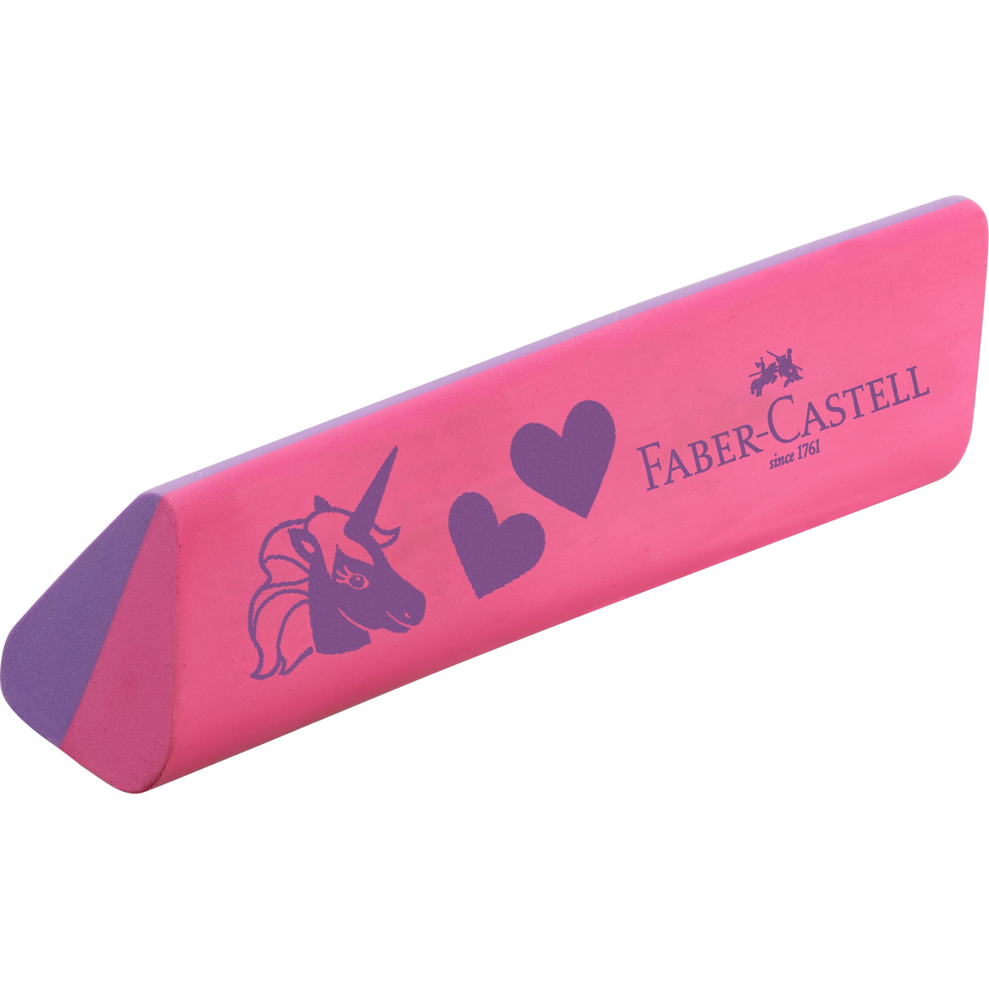 Faber-Castell Motiv-Radiergummi Einhorn – für Bleistifte, PVC-frei, staubarm, 100 × 25 × 25 mm
